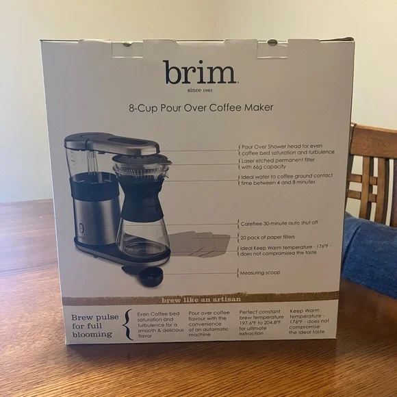 Brim 8-Cup Pour-Over Coffee Maker - Picture 4 of 6